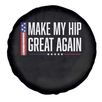 Make My Hip Great Again Funny Broken Hip Surgery Recovery Spare Tire Cover Vintage USA Flag Patriotic