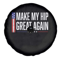 Make My Hip Great Again Funny Broken Hip Surgery Recovery Spare Tire Cover Vintage USA Flag Patriotic