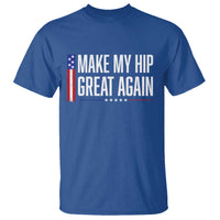 Make My Hip Great Again Funny Broken Hip Surgery Recovery T Shirt Vintage USA Flag Patriotic