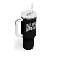 Make My Hip Great Again Funny Broken Hip Surgery Recovery Tumbler With Handle Vintage USA Flag Patriotic