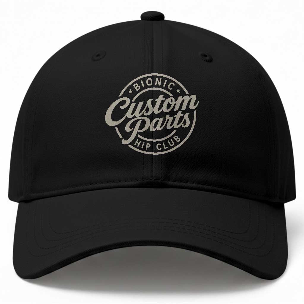 Bionic Hip Club Custom Parts Funny Hip Replacement Surgery Gift Baseball Cap
