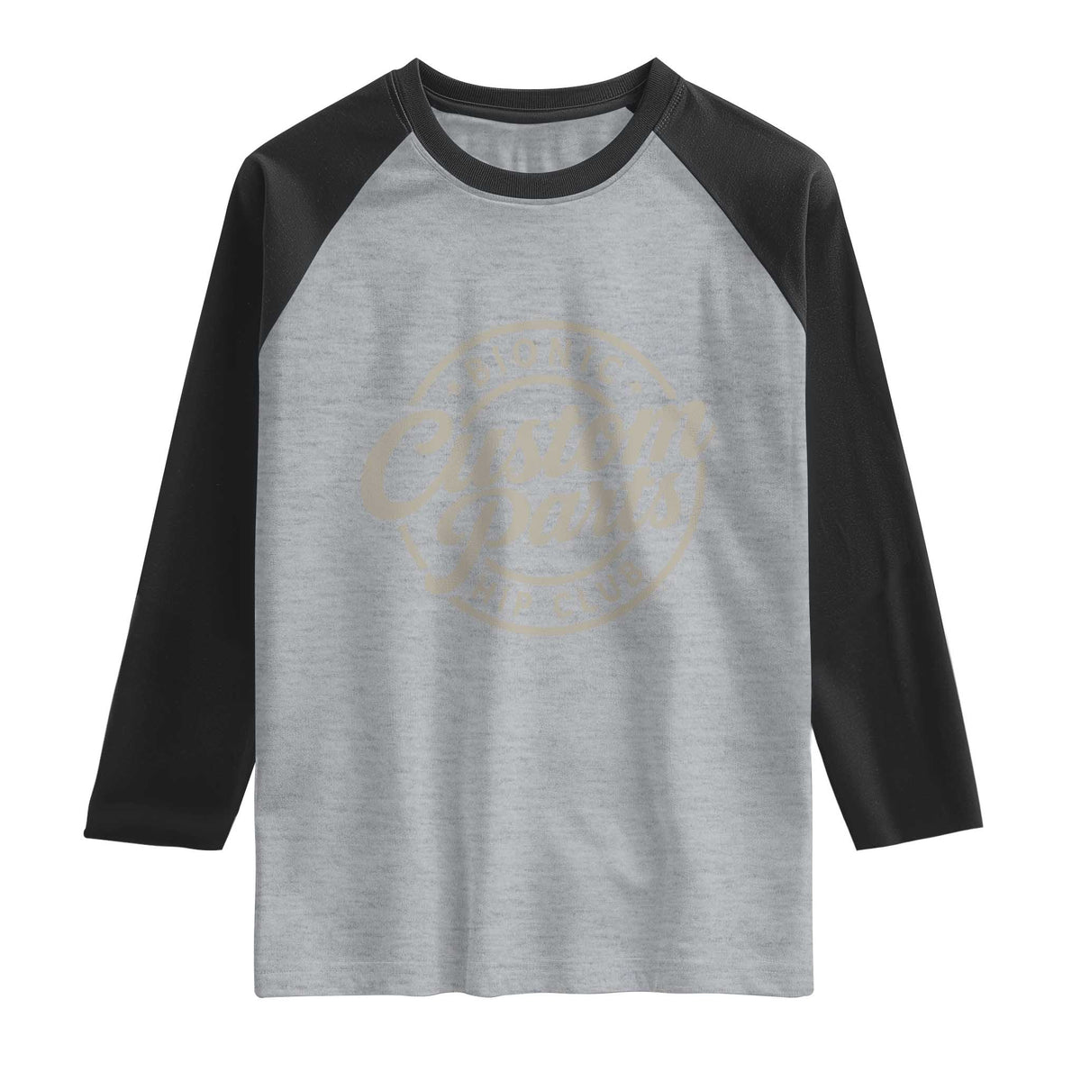 Bionic Hip Club Custom Parts Funny Hip Replacement Surgery Gift Raglan Shirt