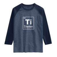 Hip Replacement Recovery Raglan Shirt Titanium Ti After Market Parts Surgery Recovery Graphic