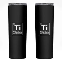 Hip Replacement Recovery Skinny Tumbler Titanium Ti After Market Parts Surgery Recovery Graphic
