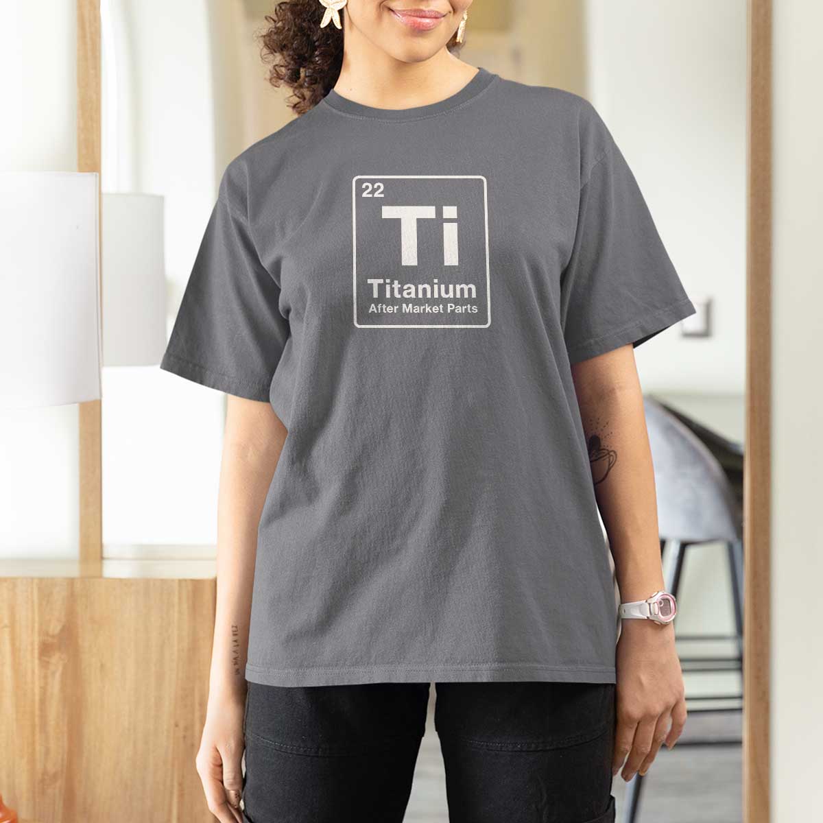 Hip Replacement Recovery T Shirt For Women Titanium Ti After Market Parts Surgery Recovery Graphic