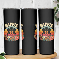 Hip Replacement Recovery Skinny Tumbler Hippie 70s Retro Sunset Floral Anatomy Graphic