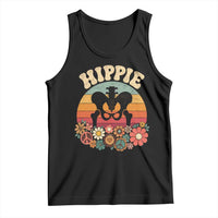 Hip Replacement Recovery Tank Top Hippie 70s Retro Sunset Floral Anatomy Graphic