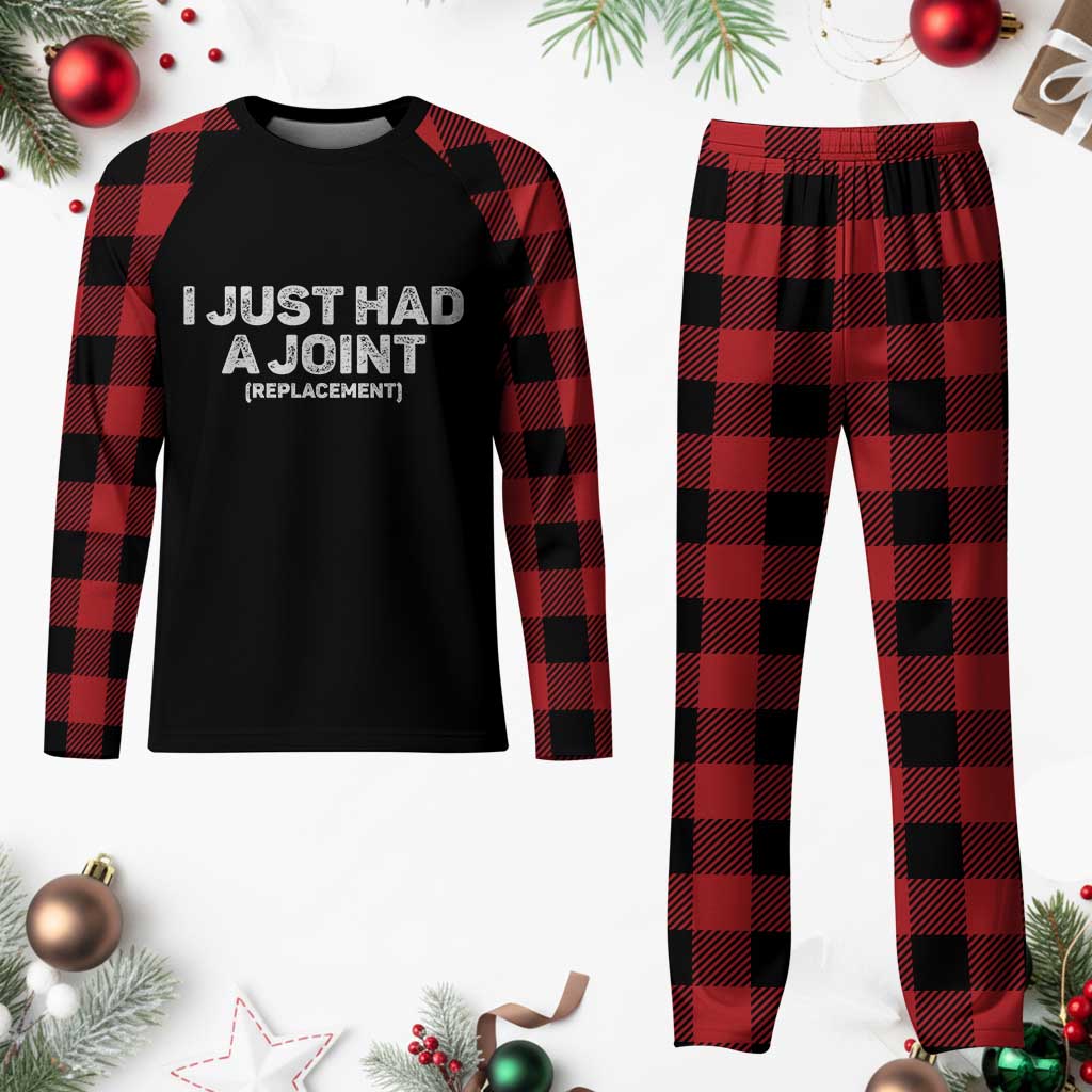 Funny After Surgery Plaid Pajama Set I Just had a Joint Hip Shoulder Knee Replacement