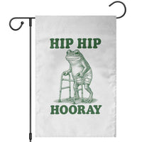 Funny Frog Hip Surgery Recovery Graphic Garden Flag Get Well Soon Gifts