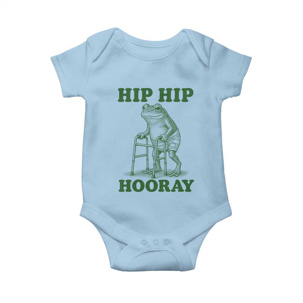 Funny Frog Hip Surgery Recovery Graphic Baby Onesie Get Well Soon Gifts