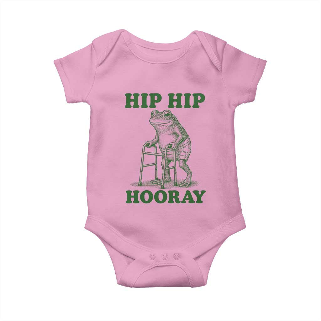 Funny Frog Hip Surgery Recovery Graphic Baby Onesie Get Well Soon Gifts