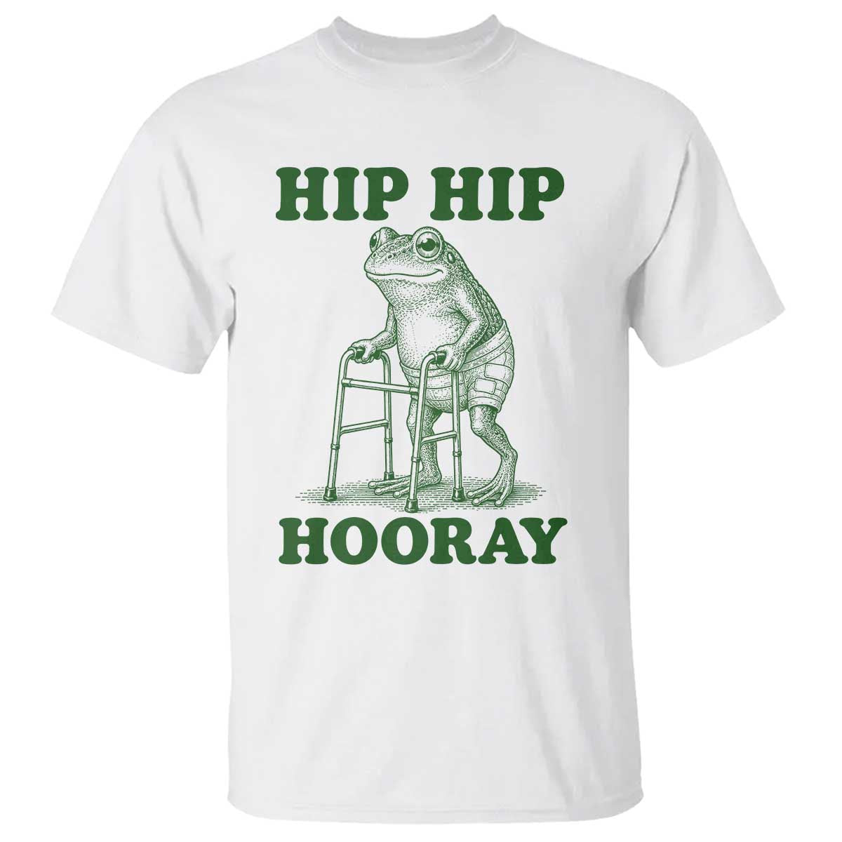 Funny Frog Hip Surgery Recovery Graphic T Shirt Get Well Soon Gifts
