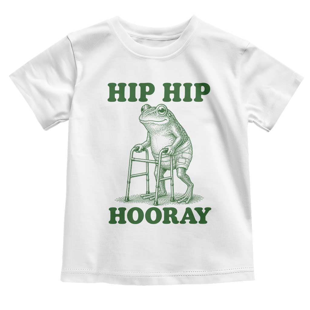 Funny Frog Hip Surgery Recovery Graphic Toddler T Shirt Get Well Soon Gifts