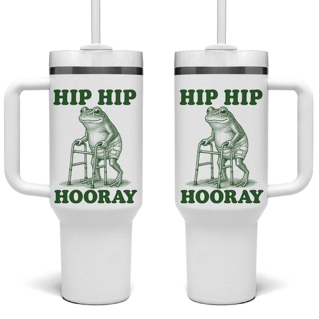 Funny Frog Hip Surgery Recovery Graphic Tumbler With Handle Get Well Soon Gifts