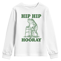 Funny Frog Hip Surgery Recovery Graphic Youth Sweatshirt Get Well Soon Gifts