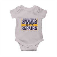 Funny Surgery Recovery Graphic Baby Onesie Sorry This Person Is Temporarily Out Of Service Hip Knee Shoulder Joint Replacement
