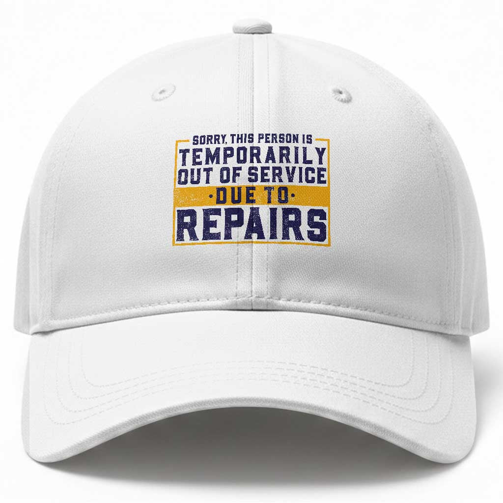 Funny Surgery Recovery Graphic Baseball Cap Sorry This Person Is Temporarily Out Of Service Hip Knee Shoulder Joint Replacement