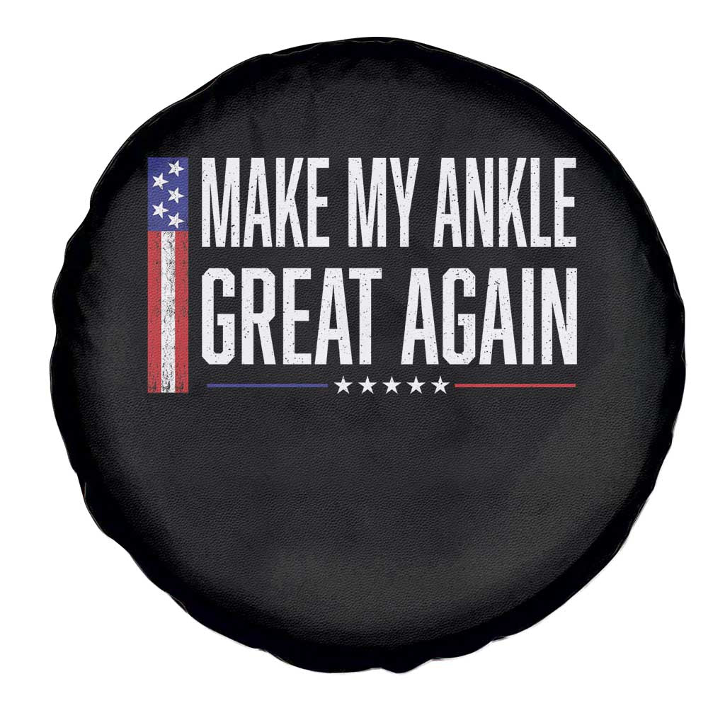 Make My Ankle Great Again Funny Ankle Surgery Recovery Spare Tire Cover Vintage USA Flag Patriotic
