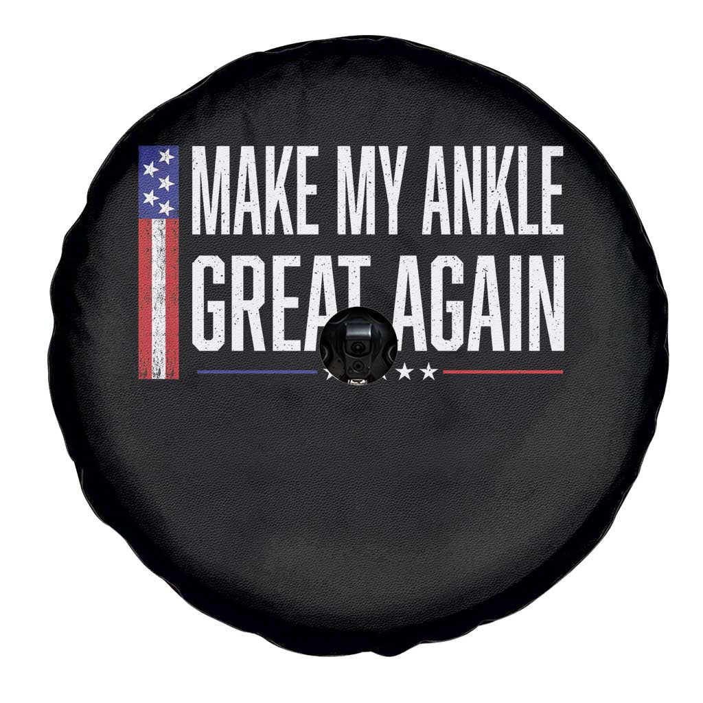 Make My Ankle Great Again Funny Ankle Surgery Recovery Spare Tire Cover Vintage USA Flag Patriotic