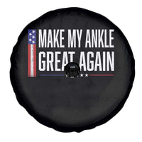 Make My Ankle Great Again Funny Ankle Surgery Recovery Spare Tire Cover Vintage USA Flag Patriotic