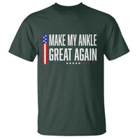 Make My Ankle Great Again Funny Ankle Surgery Recovery T Shirt Vintage USA Flag Patriotic