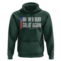 Make My Shoulder Great Again Funny Shoulder Surgery Recovery Hoodie Vintage USA Flag Patriotic