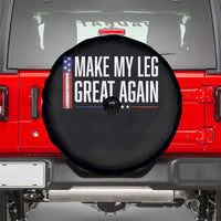 Make My Leg Great Again Funny Broken Leg Surgery Recovery Spare Tire Cover Vintage USA Flag Patriotic