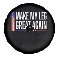 Make My Leg Great Again Funny Broken Leg Surgery Recovery Spare Tire Cover Vintage USA Flag Patriotic