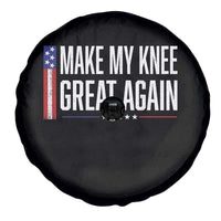Make My Knee Great Again Funny Broken Knee Surgery Recovery Spare Tire Cover Vintage USA Flag Patriotic