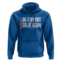 Make My Knee Great Again Funny Broken Knee Surgery Recovery Hoodie Vintage USA Flag Patriotic