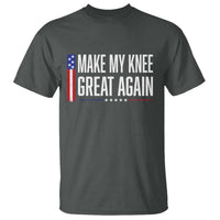 Make My Knee Great Again Funny Broken Knee Surgery Recovery T Shirt Vintage USA Flag Patriotic