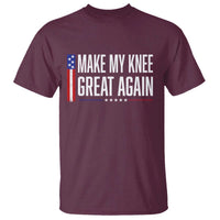 Make My Knee Great Again Funny Broken Knee Surgery Recovery T Shirt Vintage USA Flag Patriotic