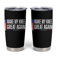 Make My Knee Great Again Funny Broken Knee Surgery Recovery Tumbler Cup Vintage USA Flag Patriotic