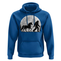 Bigfoot Walking Unicorn Hoodie Full Moon Sasquatch Fantasy Forest Silhouette