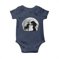 Bigfoot Boop Unicorn Baby Onesie Funny Sasquatch Full Moon Fantasy Forest Silhouette