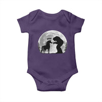 Bigfoot Boop Unicorn Baby Onesie Funny Sasquatch Full Moon Fantasy Forest Silhouette