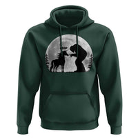 Bigfoot Boop Unicorn Hoodie Funny Sasquatch Full Moon Fantasy Forest Silhouette