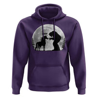 Bigfoot Boop Unicorn Hoodie Funny Sasquatch Full Moon Fantasy Forest Silhouette