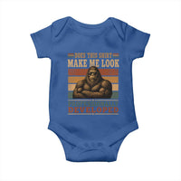 Does This Make Me Look Professionally Developed Funny Bigfoot Baby Onesie Sasquatch Retro Humor