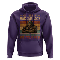 Does This Make Me Look Professionally Developed Funny Bigfoot Hoodie Sasquatch Retro Humor