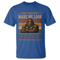 Does This Make Me Look Professionally Developed Funny Bigfoot T Shirt Sasquatch Retro Humor
