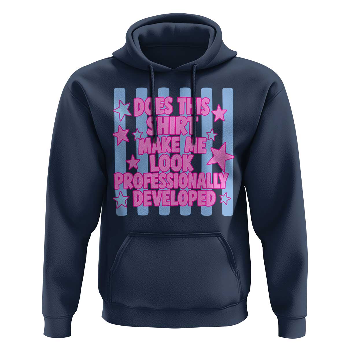 Does This Make Me Look Professionally Developed Hoodie Funny Retro Groovy Pink Graphic