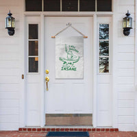 I Will Succeed Because I Am Insane Frog Crocodile Garden Flag