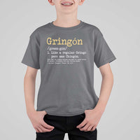 Gringon Green-gon Like A Regular Gringo Pero Mas Chingon T Shirt For Kid Mexican Mexico Pride