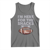 Funny Football Tank Top I'm Just Here For The Snacks And Beer