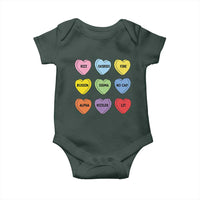 Funny Skibidi Valentine's Day Baby Onesie Rizz No Cap Conversation Hearts Sigma