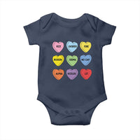 Funny Skibidi Valentine's Day Baby Onesie Rizz No Cap Conversation Hearts Sigma