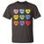 Funny Skibidi Valentine's Day T Shirt Rizz No Cap Conversation Hearts Sigma