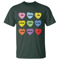 Funny Skibidi Valentine's Day T Shirt Rizz No Cap Conversation Hearts Sigma