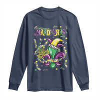 Mardi Gras Long Sleeve Shirt Fleur de Lis Carnival Fat Tuesday